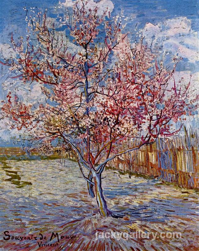 Peach Tree in Bloom in memory of Mauve, Van Gogh painting